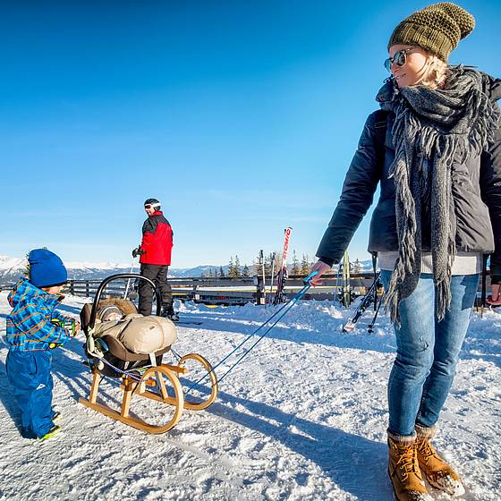 Rodeln mit der Familie im Salzburger Lungau (c) Ferienregion Salzburger Lungau