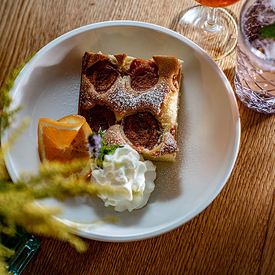 Zwetschkenkuchen in der Metzgerstub'n in Salzburg