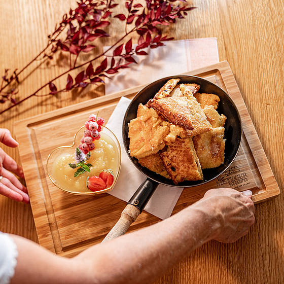 Kaiserschmarrn im Wirtshaus der Metzgerstub'n in St. Michael im Lungau