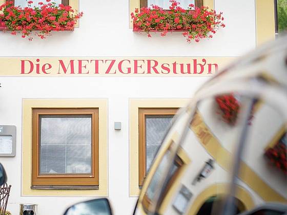 Außenansicht von der METZGERstub'n.