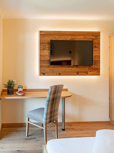 Modernes Zimmer im Stammhaus der Metzgerstub'n in Salzburg