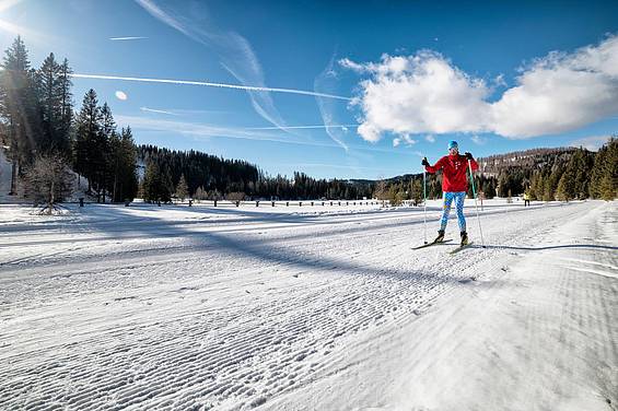 Langlaufen im Winter am Perbersee im Salzburger Lungau (c) Ferienregion Salzburger Lungau