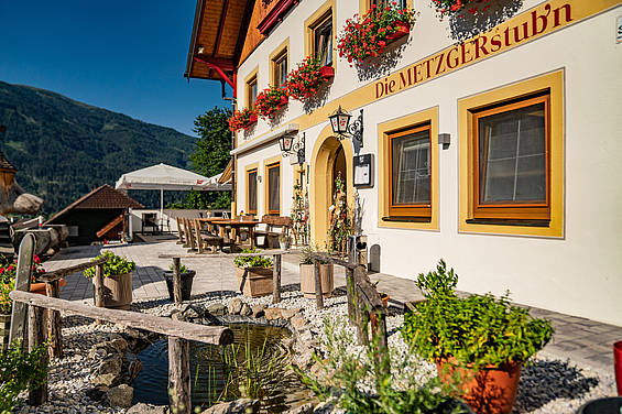 Eingangsbereich der Metzgerstub'n im Salzburger Lungau