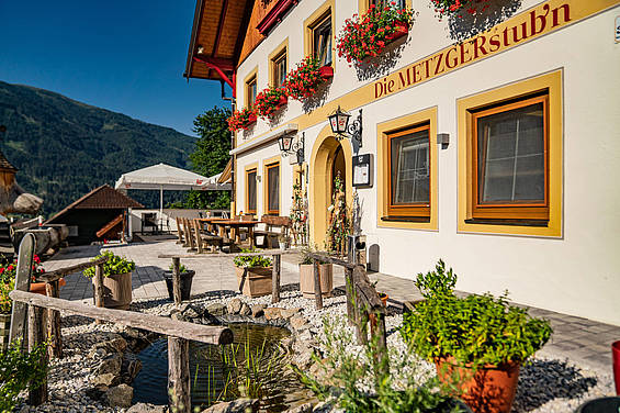 Eingangsbereich der Metzgerstub'n im Salzburger Lungau