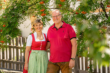 Elke und Sepp Sampl in der Metzgerstub'n im Salzburgerland