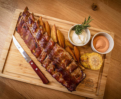 Sparerips im Restaurant METZGERstub'n