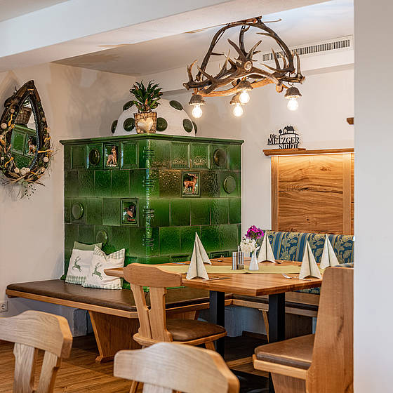 Tisch im Restaurant Die METZGERstub'n im Salzburger Lungau
