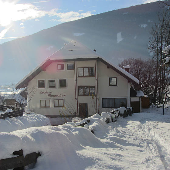 Das Landhaus Metzgerstub'n im Winter in St. Michael im Lungau