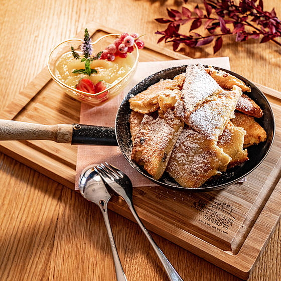 Kaiserschmarrn im Wirtshaus der Metzgerstub'n in Salzburg